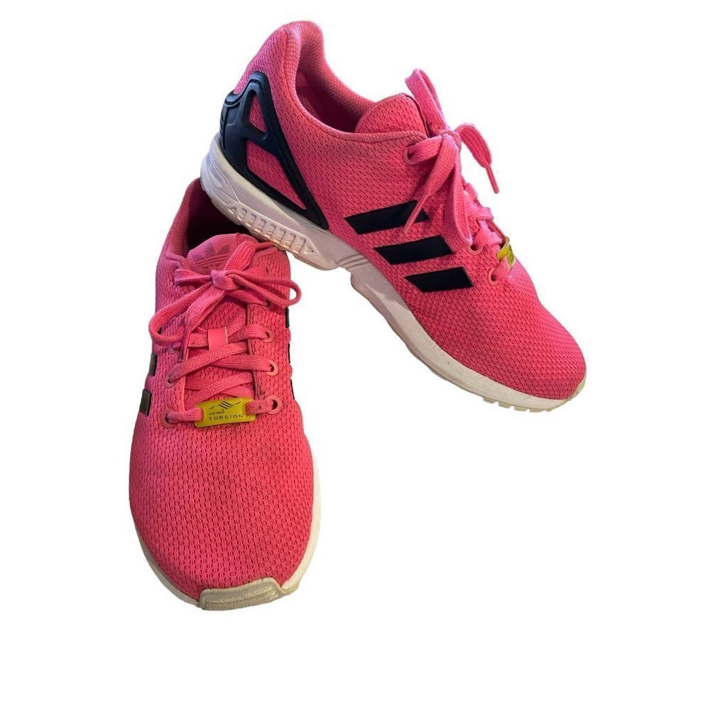 ADIDAS ZX Flux Torsion Womens Sneaker Athletic Shoe Trainer Pink Stripe Size 6.5